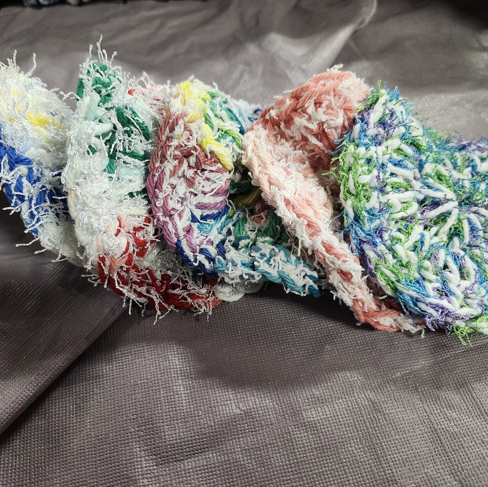 Colorful Textured scrubbies